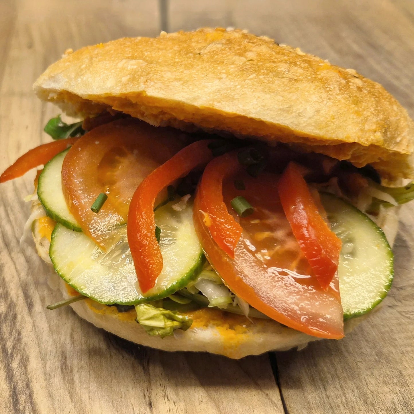 Focaccia Fladen mit Rohkost